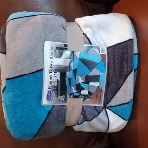 Smiley Home Flannel Blanket